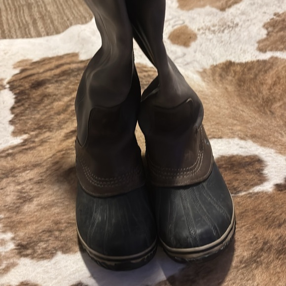 Sorel Tall Equestrian Riding Boots, shale gray waterproof, size 8.5 - Picture 6 of 7